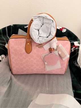 Coach Authentic Large Powder Pink Rowan